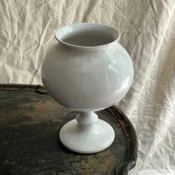 Vintage 19th Century French Ceramic Leech Jar Dining & Tabletop