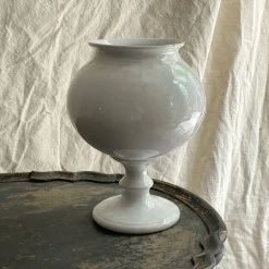 Vintage 19th Century French Ceramic Leech Jar Dining & Tabletop