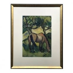 Vintage Horse Painting By Evelin Bodfish Bourne Art & Objects