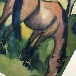 Vintage Horse Painting By Evelin Bodfish Bourne Art & Objects