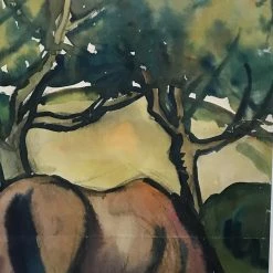 Vintage Horse Painting By Evelin Bodfish Bourne Art & Objects