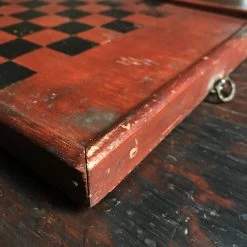 Vintage Small Red & Black Checkerboard