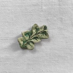 Nathalie Lete Small Green Leaf Sculpture Object D'art
