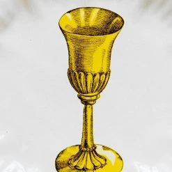 John Derian X ADV Dining & Tabletop Gold Cup Plate