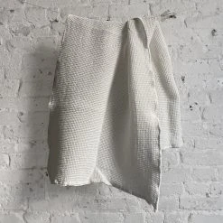 Auntie Oti Organic Waffle Bath Towel In White Dining & Tabletop
