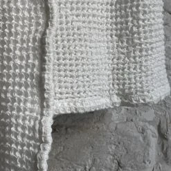 Auntie Oti Organic Waffle Bath Towel In White Dining & Tabletop