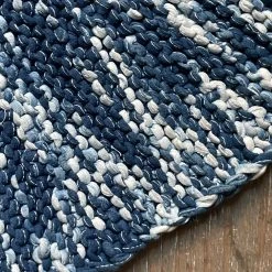 Auntie Oti Indigo Knotted Mat
