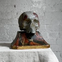 Vintage Antique Carved Austrian Skull