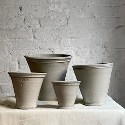 Ceramic & Porcelain Fruit Ben Wolff Flower Pots In Grey