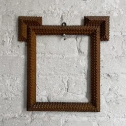 Vintage Antique Black Forest Carved Frame (F615)