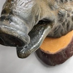 Vintage Black Forest Carved Boar Head