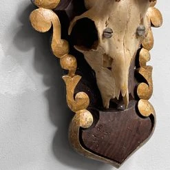 Vintage Vintage & Antiques Black Forest Gilded Antler Pair (H631/2)