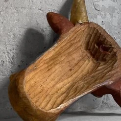 Vintage Vintage & Antiques Antique Black Forest Carved Cow