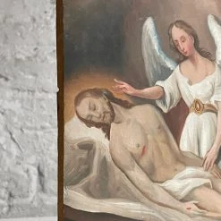 Vintage Antique Religious Painting Vintage & Antiques