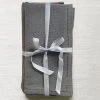 Set Of 6 Busatti Napkin Set In Charcoal Dining & Tabletop
