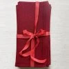 Set Of 6 Busatti Napkin Set In Wine