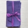 Set Of 6 Busatti Napkin Set In Dark Purple 2 Set Of 6 Busatti Napkin Set In Dark Purple