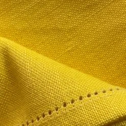 Set Of 6 Busatti Napkin Set In Bright Yellow
