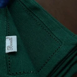 Dining & Tabletop Set Of 6 Busatti Napkin Set In Dark Green 5 Dining & Tabletop Set Of 6 Busatti Napkin Set In Dark Green