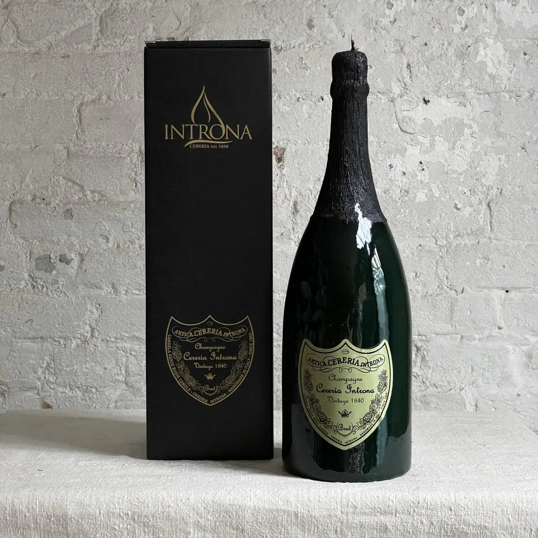 Cereria Introna Large Antica Cereria Champagne Candle With Light Label Art & Objects 3 Cereria Introna Large Antica Cereria Champagne Candle With Light Label Art & Objects
