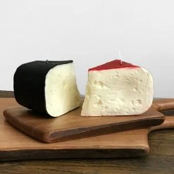 Cereria Introna Fetta Formaggio Red & Black Cheese Slice Candle Art & Objects