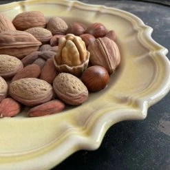 Vintage French Trompe L'oeil Large Nut Dish