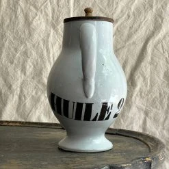 Vintage Dining & Tabletop 19th Century French Huile Pitcher With Lid