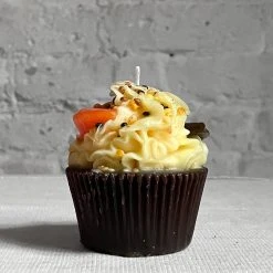 Cereria Introna Orange Slice With Chocolate Cupcake Candle Art & Objects