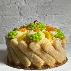 Cereria Introna Torta Aavoiardi Crema Lady Fingers Cake Candle