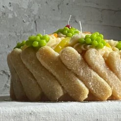 Cereria Introna Torta Aavoiardi Crema Lady Fingers Cake Candle