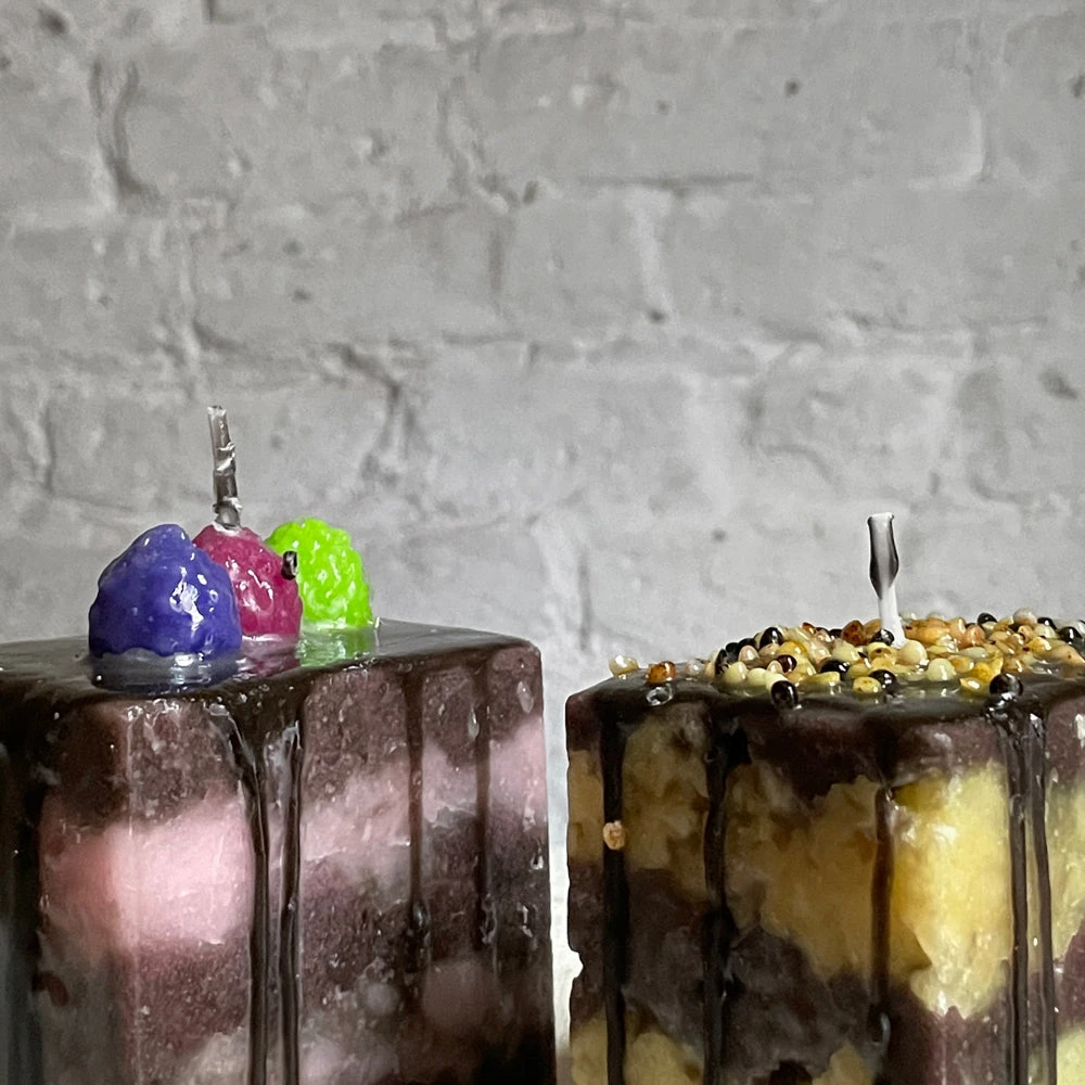 Cereria Introna Art & Objects La Cremose Layered Cake Slice Candles 6 Cereria Introna Art & Objects La Cremose Layered Cake Slice Candles