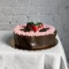 Cereria Introna Art & Objects Torta Al Cartoccio Rosa Chocolate Cake With Strawberries