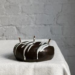 Cereria Introna Art & Objects Ciambella Cioccolato Chocolate Doughnut Candle