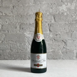 Cereria Introna Medium Spumante Sparkling Wine Bottle Candle Art & Objects