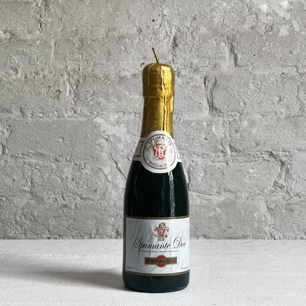 Cereria Introna Art & Objects Small Spumante Sparkling Wine Bottle Candle 3 Cereria Introna Art & Objects Small Spumante Sparkling Wine Bottle Candle