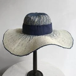 Yaltch The Serenity Hat In Light Navy & White Ombre Hats