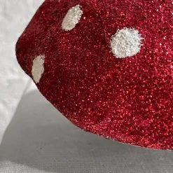 Cody Foster & Co. Large Papier-Mâché Glitter Mushroom