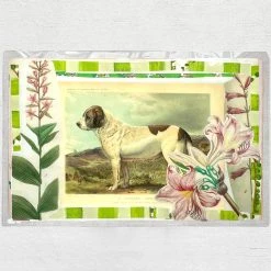 John Derian Company Inc Dining & Tabletop One Of A Kind Collaged Mats (Dogs - Set Of 6)