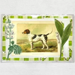 John Derian Company Inc Dining & Tabletop One Of A Kind Collaged Mats (Dogs - Set Of 6)