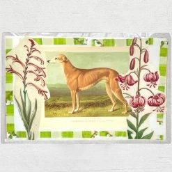 John Derian Company Inc Dining & Tabletop One Of A Kind Collaged Mats (Dogs - Set Of 6)