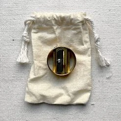 Dux Brass Round Pencil Sharpener