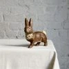Ino Schaller Papier-Mâché Small Walking Bunny In Dark Brown