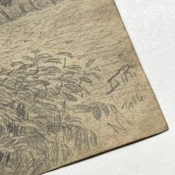 Vintage Evert Rabbers Landscape Drawing 222 Art & Objects