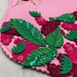 Holiday Heather Donohue For John Derian "Berries" Felt Stocking 8 Holiday Heather Donohue For John Derian
