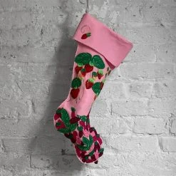 Holiday Heather Donohue For John Derian "Berries" Felt Stocking