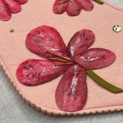 Heather Donohue For John Derian "Pelargonium" Felt Stocking