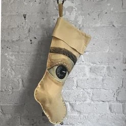 Heather Donohue For John Derian "Eye" Felt Stocking Holiday