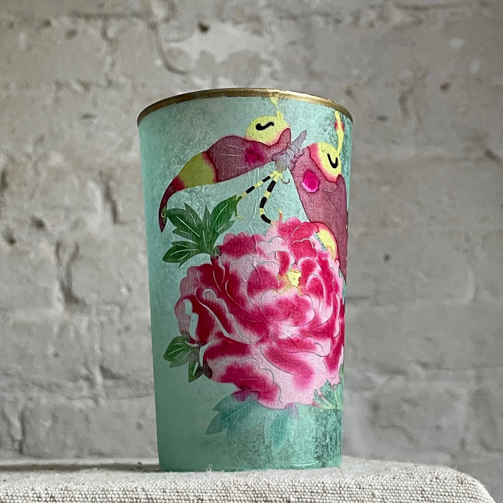 Geraldine Gonzalez Aqua Green Votive 5 Geraldine Gonzalez Aqua Green Votive