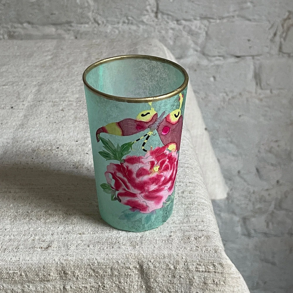 Geraldine Gonzalez Aqua Green Votive 6 Geraldine Gonzalez Aqua Green Votive