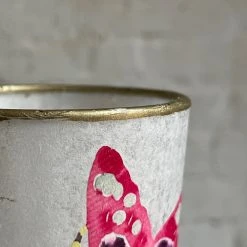 Geraldine Gonzalez White Votive Art & Objects